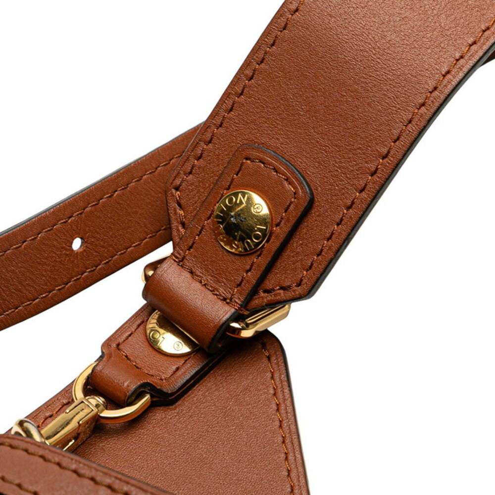 LOUIS VUITTON Authentic Brown Monogram Leather Dauphine Hobo Bag - Picture 5 of 10